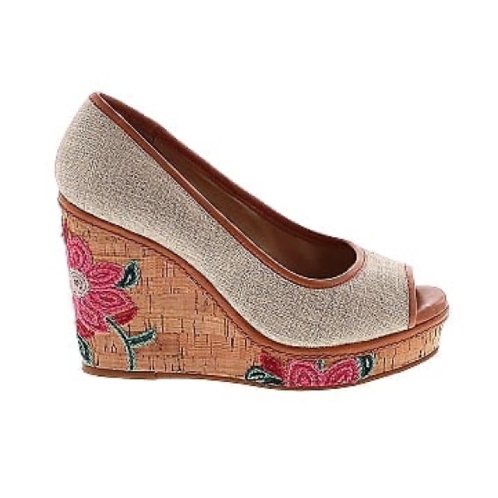 Antonio Melani flower wedges 8.5